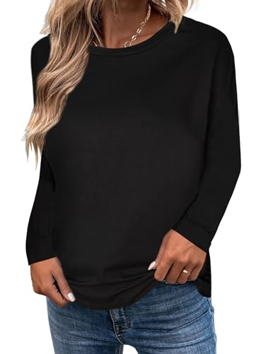 LilyCoco Women's Criss Cross Back Long Sleeve T Shirt Crewneck Open Back Tee Shirt2