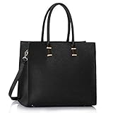 100% DAS BESTE: Diese elegante Handtasche ist aus feinem Kunstleder gefertigt. Sowohl Vorderseite als auch die Rückseite. Mit dieser Tasche sind Sie gut ausgestattet für den Alltag.