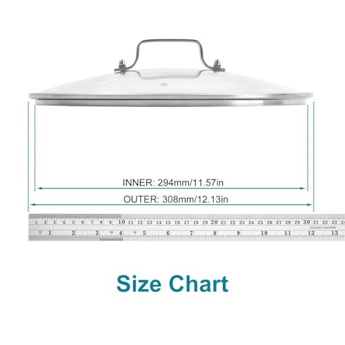 Allwin AL-GG8012 12 Inch Pan Lid - Glass Lid thumb #1