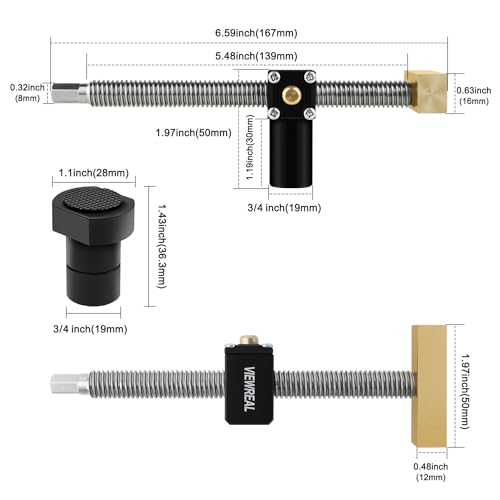 ViewReal Pacote com 2 braçadeiras para cães de banco, braçadeira ajustável de 3/10.2 cm com 4 unidad
