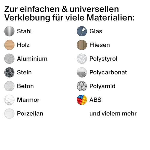 fischer Kraftkleber, 2-Komponenten-Klebstoff in Transparent, Universalkleber für jede Anwendung, für innen & außen, zuverlässiger Reparatur-Helfer, 25 ml