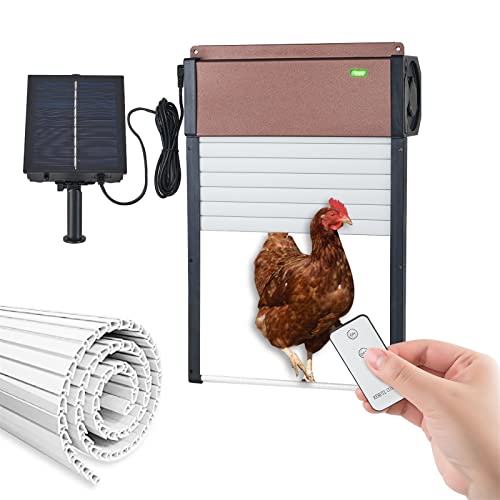 Automatischer Hühnerstall-Tür – Aluminium-Anti-Pinch-Automatischer Solar-Hühnertür, Lichtsensor, Automatischer…