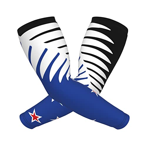 CUTEDWARF Flag Of New Zealand Sun Protection Arm Long Sleeve Protector Unisex Outdoor Sports Protective Sleeve Guard