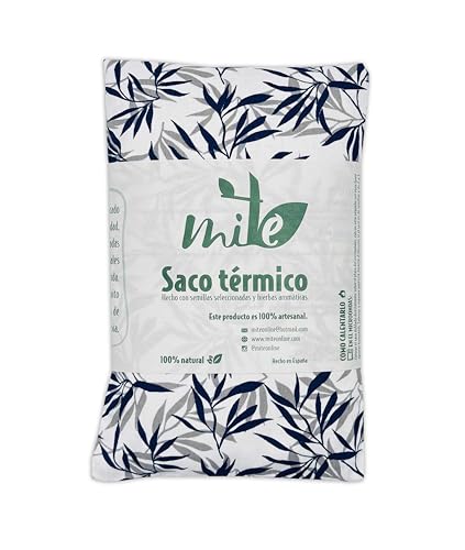 Saco térmico de semillas y lavanda con funda (50cm x 16cm) (Bambu)