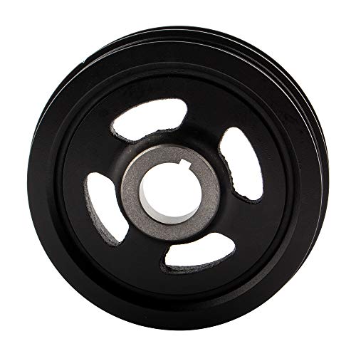 BOXI Harmonic Balancer Crankshaft Pulley Fits for Hyundai Elantra 2007-2012/Tucson 05-09 / for Kia Soul 10-11/Spectra 04-09/Spectra 5 Sportage 05-09 L4 2.0L / Replaces 2312423772 594-500
