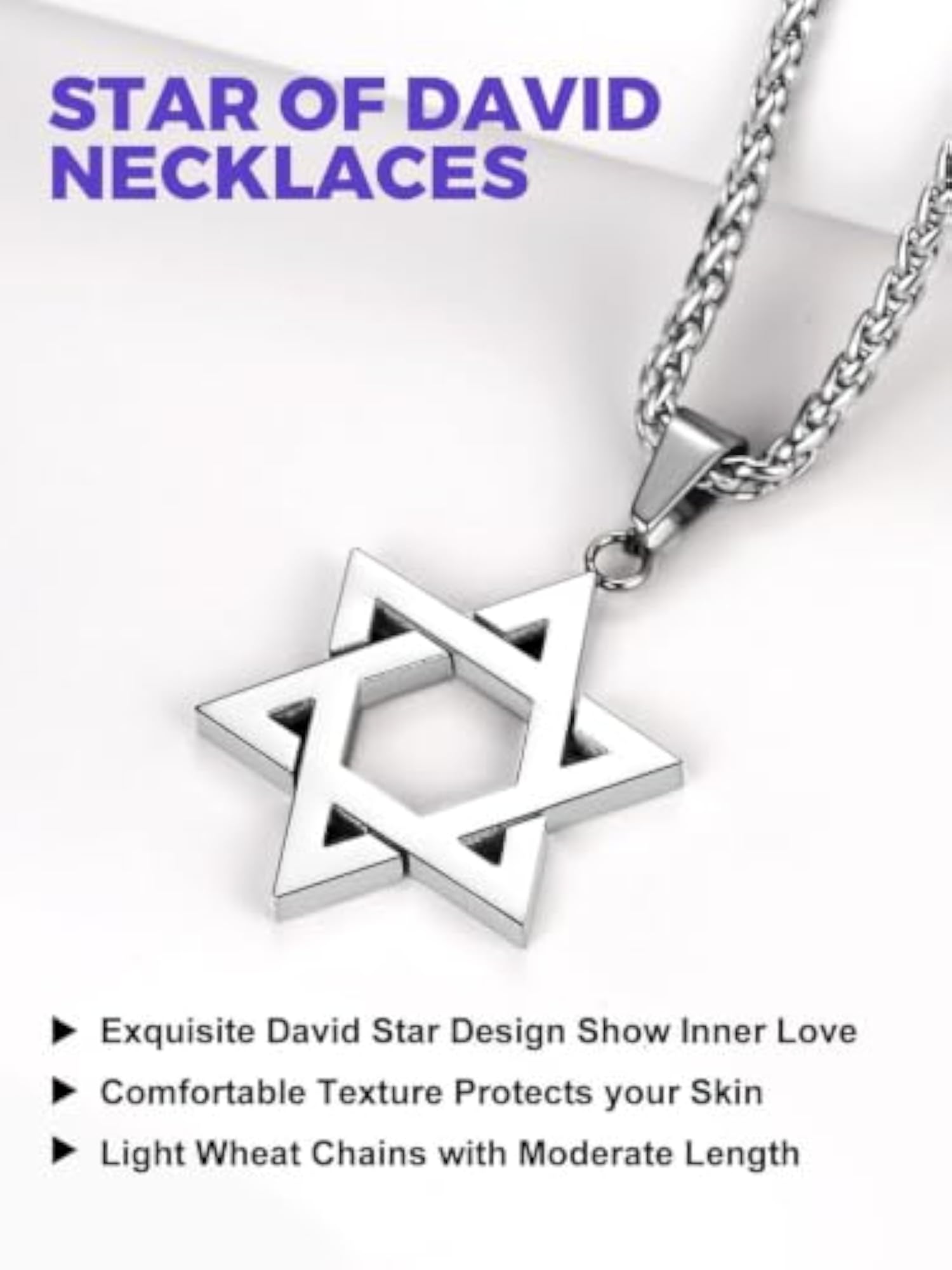 Men's Star Pendant Necklace, Minimalist Jewelry Gift