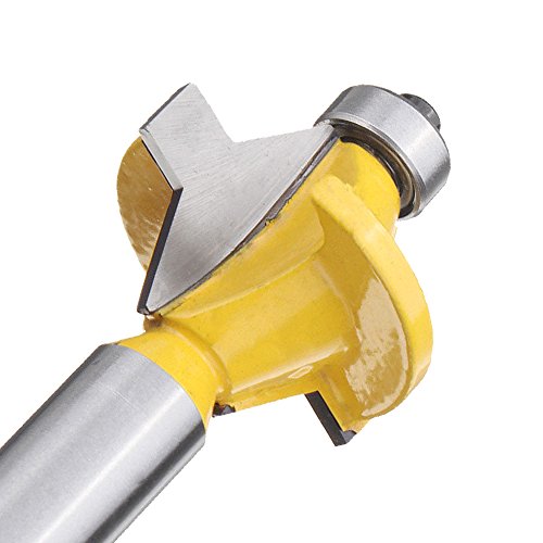 Bestgle 2Pcs 120 Degree Matched Tongue Groove Router Bit Set With Edge Banding Woodworking Groove Chisel Cutter Tools, 1/2-Inch Shank #TOP6