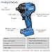 NANWEI Brushless Impact Driver,Compatible with Makita 18V Battery,2100 In-lbs (240N·m) Max Torque, 1/4