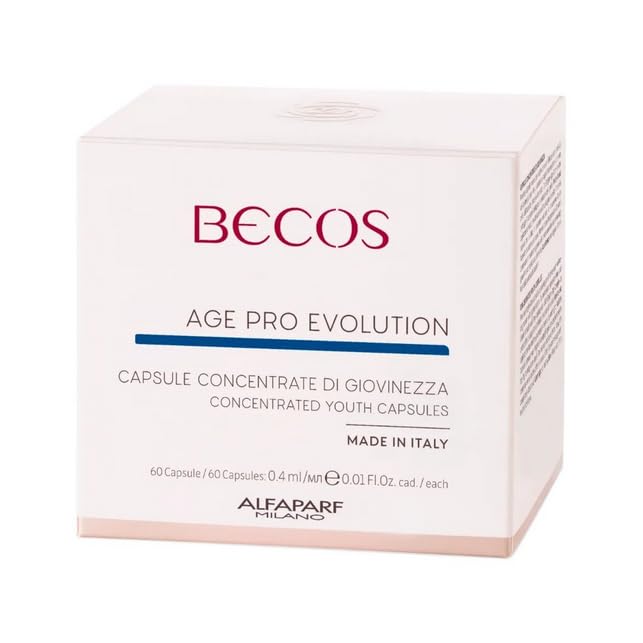 Becos - Age Pro Evolution - Capsule Concentrate di Giovinezza 60 capsule - aiuta a donare alla tua pelle un aspetto liscio e compatto.