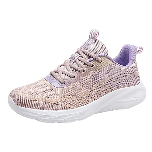 Chaussures de sport femme avec semelle souple et légère en maille