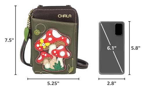 Image of CHALA Wallet Crossbody Cell Phone Purse - Women Faux Leather Multicolor Handbag with Adjustable Strap