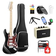 [HSS Pickups] Korea-made Donner humbucking pickup provides just the right amount of gain, releasing warm, clear tones. With 2 vintage-style single-coil pickups, DST-152 electric guitar creates 7 modes sound to meet multiple needs with less noise. [Co...