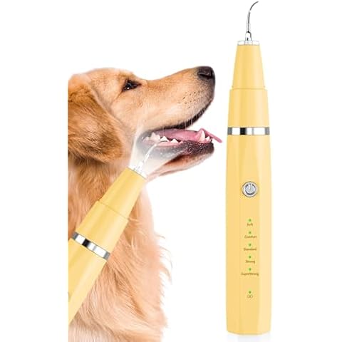 Ni-SHEN Dog Tooth Cleaner,Teeth Cleaning Kit (Yellow Cover