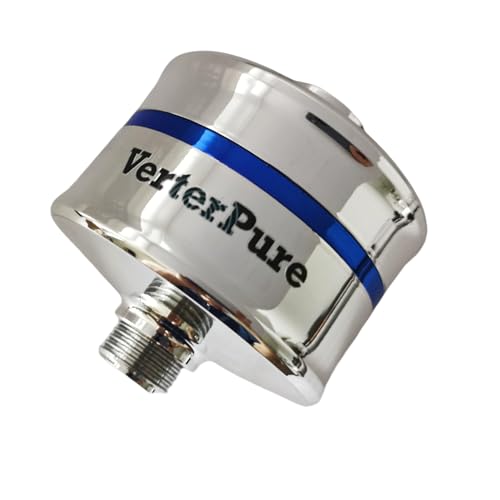 VerterPure Compact Shower Filter &ndash; High Output, 100% KDF-55, Removes Chlorine & Contaminants...