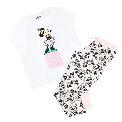 Disney Women's Good Vibes Minnie Pyjama Set, multi-coloured, S - Image 2