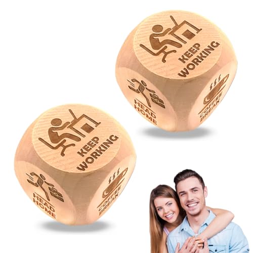 DWFEYOI Cubo Antistress da ufficio, 2PZ Cubo Antistress, per Alleviare lo Stress con 6 Divertenti Azioni, Giocattolo antistress, Regalo per Colleghi, Regalo per Ufficio