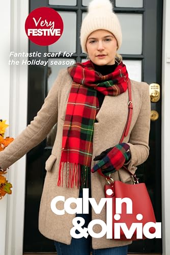 Image of CALVIN & OLIVIA Lightweight Ultra-Soft Scarf - Perfect Holiday Gift for Men & Women