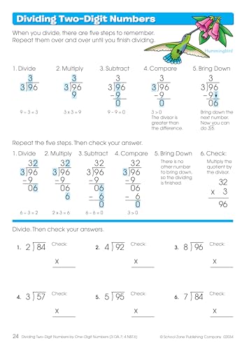 School Zone 3-4 Multiplication & Divisio