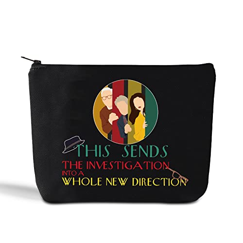 LEVLO Murder TV Show Cosmetic Bag True Crime Fans Gifts OMITB Characters Make Up Zipper Pouch Bag for Women Girls THIS SENDS THE