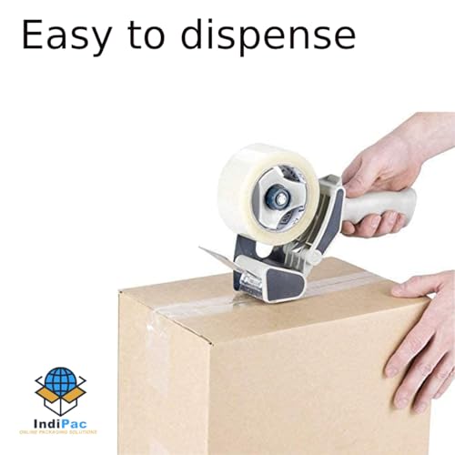 Image of Indipac BOPP Transparent Cello Tape 2 Inch 65m Roll - Heavy Duty Sealing Tape for Carton Box Packing, Warehouse, Industrial, Office & Ecommerce Packaging Tapes (Pack of 72)