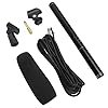 High Sensitivity Mini Portable Black Interview Microphone for Recording, Ideal for Large-Scale Meetings and Film Production, ABSEnergy Conversion Method, 5m XLR Cable (Black 28cm) #1