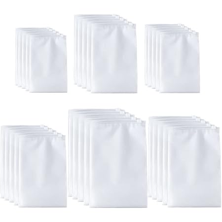 25 Sacs De Rangement Avec Zip Transparents - 5 Tailles Différentes - Pour Vêtements, Chaussures, Cosmétiques En Voyage