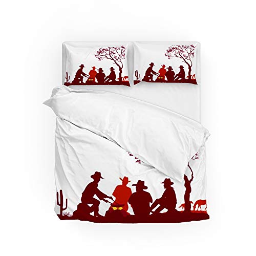 Housse de couette Cowboys Campfire pour une chambre chaleureuse - 2