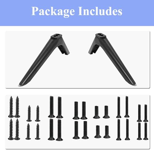 TV Legs for Roku Vizio Konka LG Toshiba TV Legs Replacement Stand for Smart TV 45 inch 46 inch 49 inch 50 inch 55 inch 60 inch 65 inch Smart Universal TV Stand by 2-Be-Best - Image 7