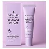 Hydrateology™ Facial Hair Removal Cream, Luuma Facial Hair Removal, Gentle Hairs Removers for Women, Long-Lasting Depilatory Cream for All Skin Types