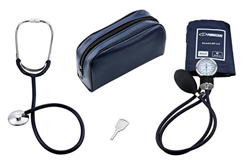 Primacare DS-9197-BL Classic Series Adult Blood Pressure Kit, With Stehoscope Blue