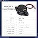 Geiserailie 6 Pcs DC 3-24V 95 dB Electronic Buzzer Active Piezo Buzzer Alarm Sounder Continuous Sound Beep, Black
