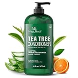Botanic Hearth Tea Tree Conditioner | For All Hair Types | Fights Dandruff & Dry Scalp | With Vitamin C, Peppermint Oil, Rosemary & Lavender Oil | Sulphate & Paraben Free | 16 Fl Oz