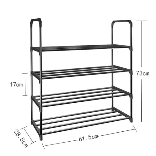 Étagère à chaussures métal facile à assembler pour optimiser les petits espaces étroits - 3