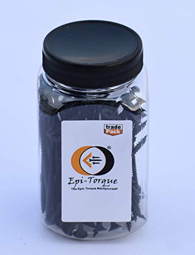 Image of Drywall Gypsum Black Screw Sharp Point Size #6 M3.5 X 75mm (Pack of 75 Pcs)