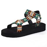 TINSTREE Women's Summer Water Sandals Vacation Universal Platform Athletic Sandal Flexible Beach Hik