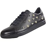 Runde Zehenpartie Versace Versus FSX024C Sneaker Low Top Leder Schwarz, Schwarz - Schwarz - Größe: 41 EU