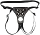Verstellbarer Strap-on Dildos, Transparent Umschnall Dildo Sexspielzeug mit Starkem Saugnapf, Doppelseitiger Strap-on Harness Lesben Masturbator Umschnallpenis Sexspielzeug für Frauen Manner (Black)