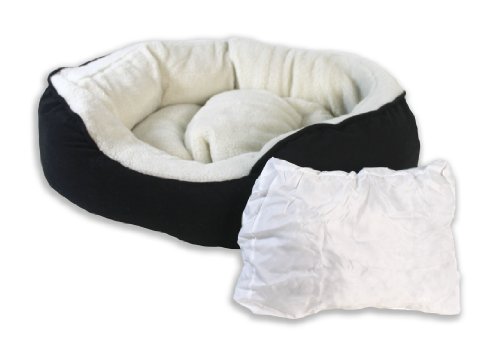 Pioneer Pet Oval Cuddler Bed, 28 by 21 by 8-Inch
