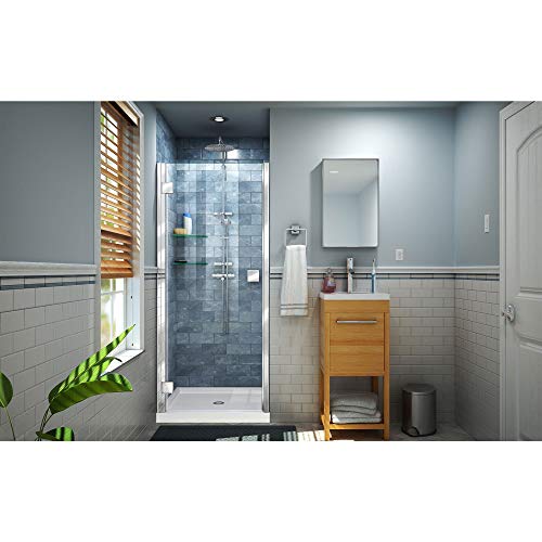 Dreamline Lumen 34-35 In. W By 72 In. H Semi-Frameless Hinged Shower Door In Oil Rubbed Bronze, Shdr-5334720-06 #TOP1