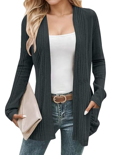 Cardigan Sweaters for Women Lightweight Open Front Cardigan 2025 Fall Outfits with Pockets