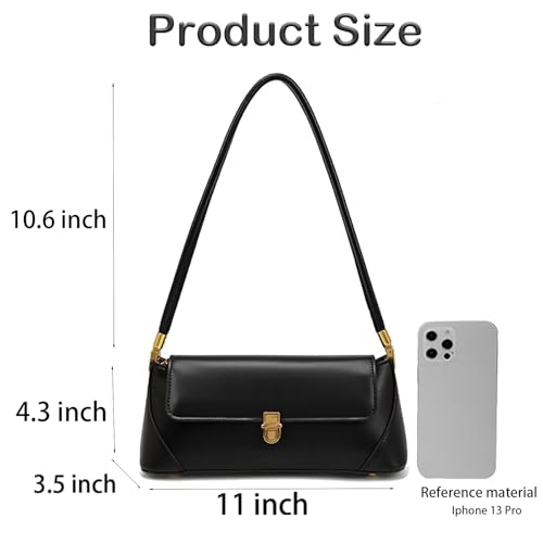 Kleine Damen Umhängetasche Vintage Braune Handtasche y2k Umhängetasche Kleine Pu Leder Clutch Tasche – Bild 3