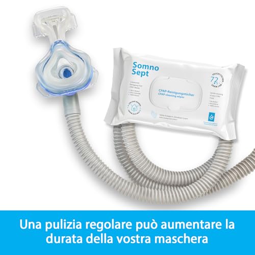 Panni Cpap Per La Pulizia – Somnosept Confezione Da 5 (5 X 72 Pezzi) – Pulizia Rapida Della Maschera Cpap – Per Una Buona Vestibilità – Panni Morbidi In 100% Viscosa – Inodore – Dermatologicamente - 3