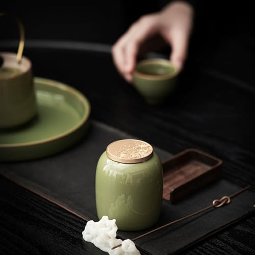Boîtes de thé en céramique hermétiques ENGENDER | Bocaux rangement cuisine étanches - 8