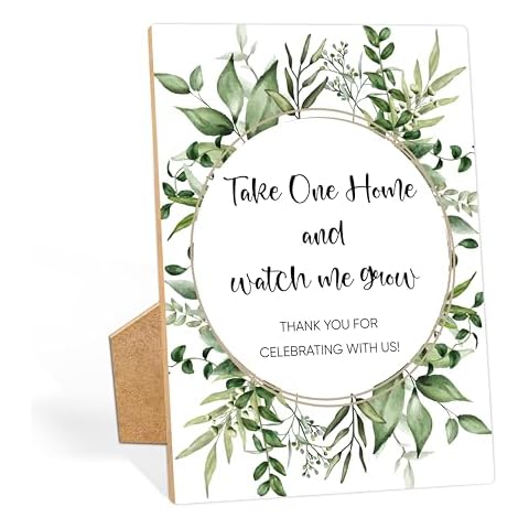 Baby Shower Sign, 8 x 11 Inch, Baby Shower Decorations, Gender Reveal Decorations, Bridal Shower Favors, for Baby Shower, Gender Reveal Party, Bridal Shower, Eucalyptus Leaves Style, W3 Cover