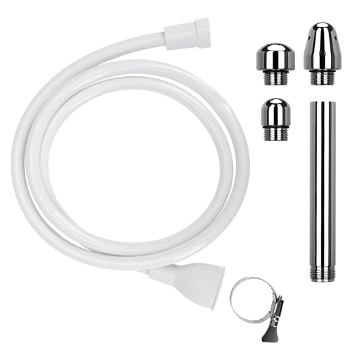 Image of Faucet /Tap & Shower Anal Douche Enema Kit. Attaches to Tap /Bathtub /Shower. Unisex Faucet Enema with Three Nozzles for Douching. 1.2M & 1.7M Hose for Easy Use (1.7)