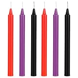 6 Pcs Low Temperature Candles - 7 Inch Low Heat Wax Play Candles for Romantic Wax Dripping, Valentines & Wedding Gifts for Couples, 3 Color