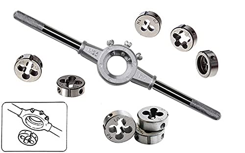 ATOZSHOP11 20Pcs Alloy Steel Screw Tap Die Set with Adjustable Wrench Twisted Hand Tools 1