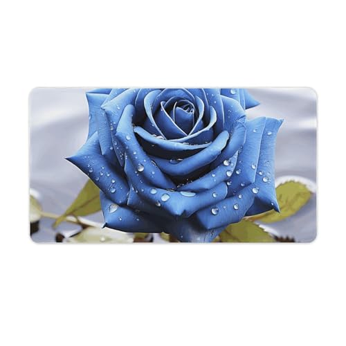 Tapis de souris grand format imperméable et sous-main de bureau antidérapant rose