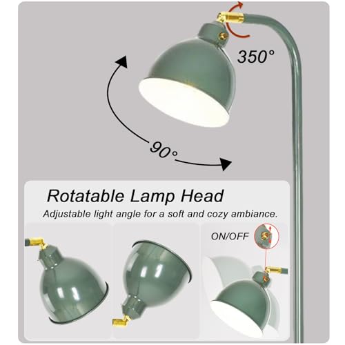 Lampadaire industriel rétro haut de gamme à intensité variable et finitions métal