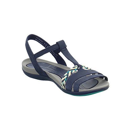 Clarks Femme Tealite Salomés, Grace Navy, 36 EU